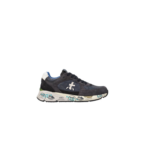 Sneakers Uomo Mase 7819 scamosciata, con logo laterale a contrasto